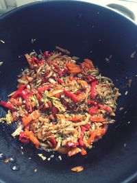 Close-up of preparing food