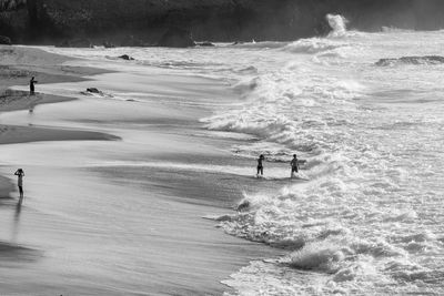 Group of people on beach