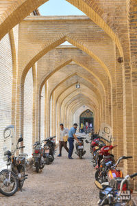 Bicycles in a building