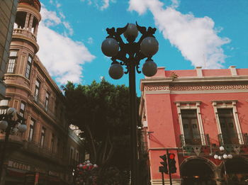 Low angle view of building against sky