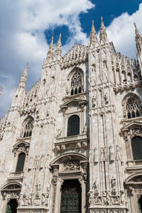 Low angle view of historical building against sky