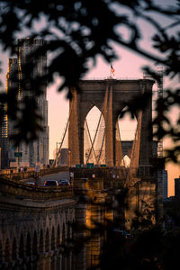 View of bridge over river