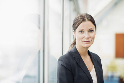 Portrait of confident businesswoman in office