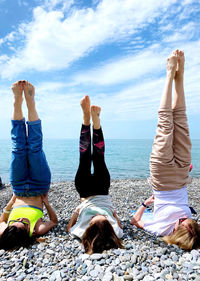 Group of people on beach