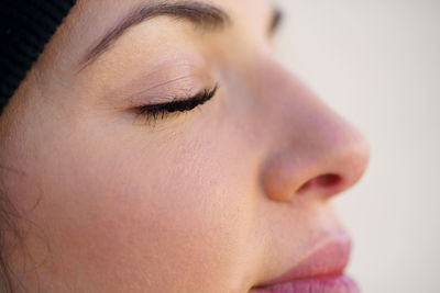 Close-up portrait of woman