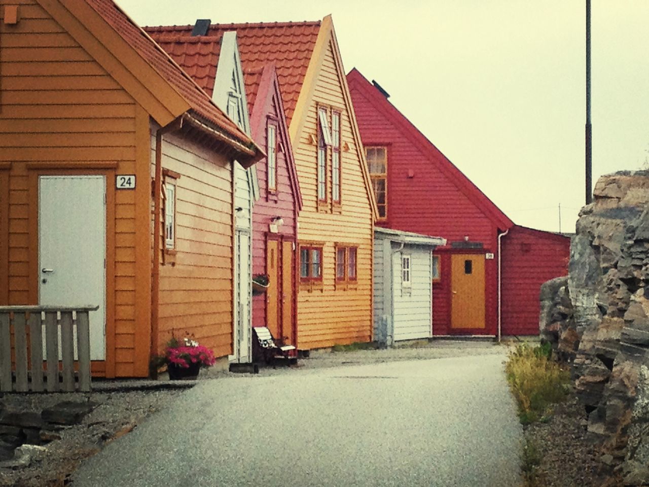 Norwegian house by the sea