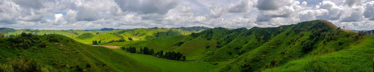 Panoramic view of landscape against sky