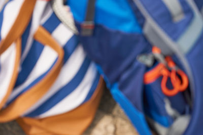 Close-up of rope on boat