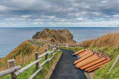 Scenic view of sea against sky