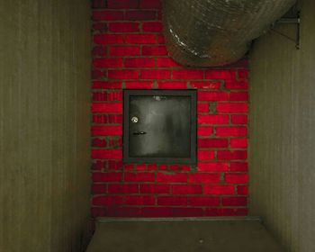 Close-up of red wall