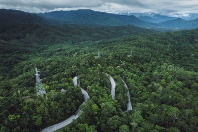 Scenic view of landscape against mountains