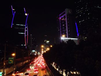 City street at night