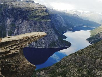 Scenic view of mountain range