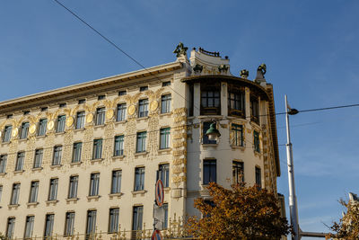 Low angle view of building against sky