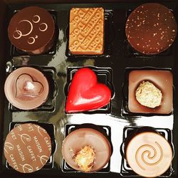 Close-up of multi colored cake