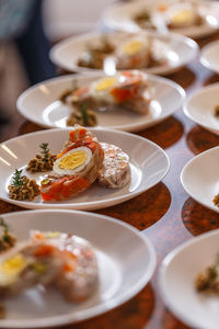 Close-up of food on table