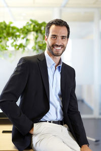 Portrait of a smiling young man