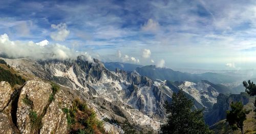 Panoramic view of landscape against sky