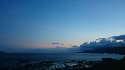 Scenic view of sea against sky