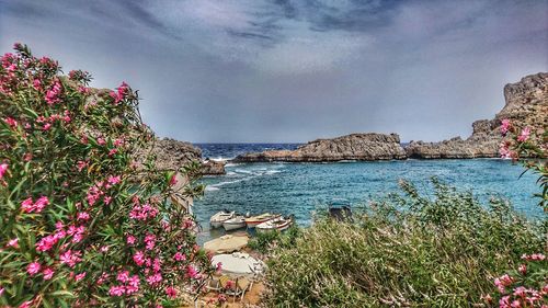 Scenic view of sea against sky