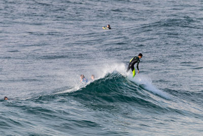 Man surfing in sea