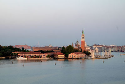 View of church at waterfront