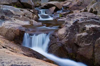 Scenic view of waterfall