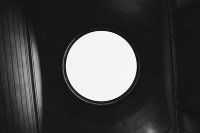 Directly below shot of window