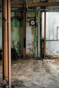 Entrance of abandoned building