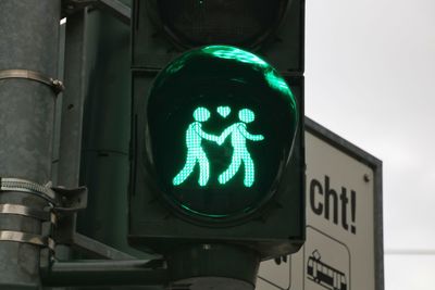 Close-up of road sign