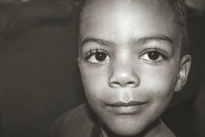 Close-up portrait of boy