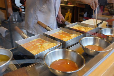 People working in restaurant