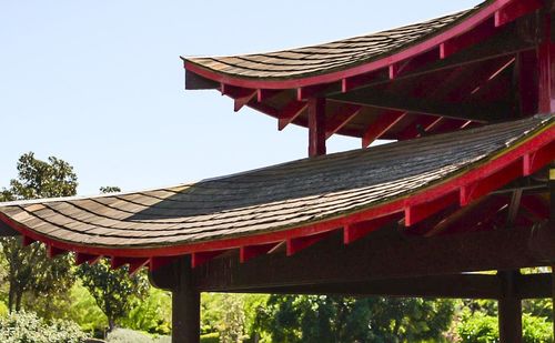 Low angle view of traditional building