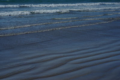 Waves rushing towards shore