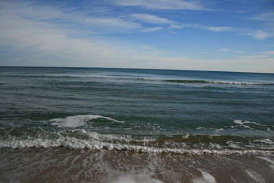 Scenic view of sea against sky