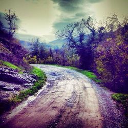 Road passing through landscape