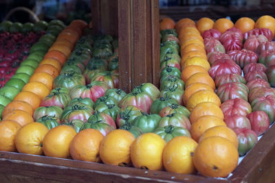 Close-up of fruits for sale in market