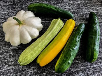 High angle view of vegetables