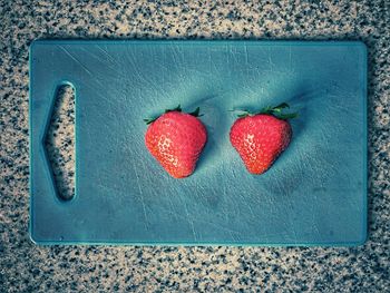 Directly above shot of heart shape on table