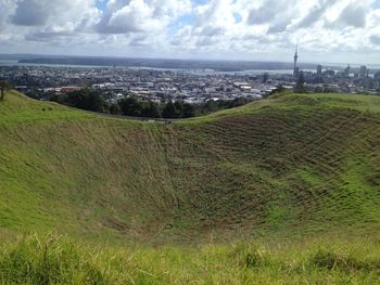 Scenic view of landscape against sky