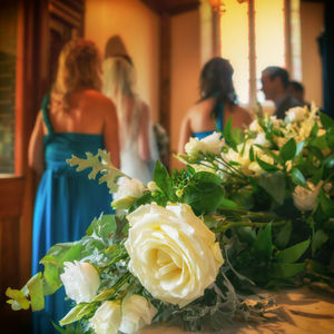 Close-up of rose bouquet