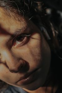 Close-up of young woman
