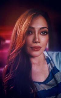 Portrait of a beautiful young woman