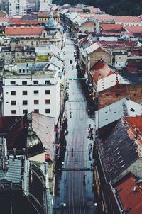 High angle view of cityscape