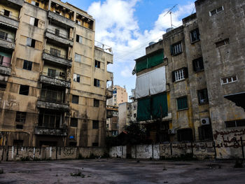 Residential buildings against sky