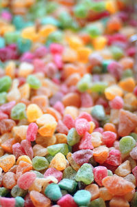 Full frame shot of multi colored candies