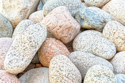 Natural stones. the texture of stones of different sizes and colors. stone background.