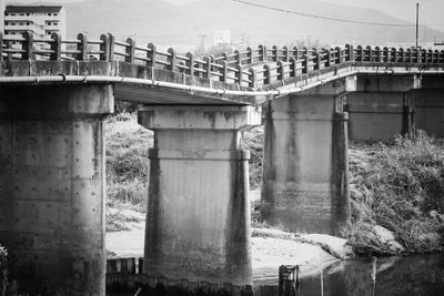 Bridge broken by heavy rain