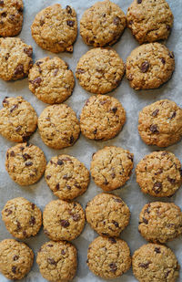 Full frame shot of cookies