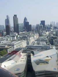 High angle view of cityscape